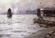 Hamburgs hamn Anders Zorn